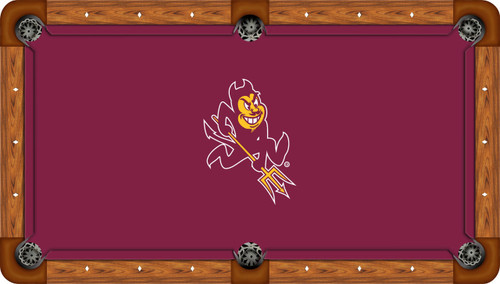 Arizona State Sun Devils Billiard Table Felt with Mascot - Recreational
