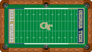 Georgia Tech Yellow Jackets Billiard Table Felt - Recreational