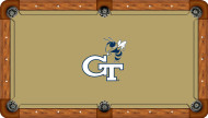 Georgia Tech Yellow Jackets Billiard Table Felt - Recreational 3