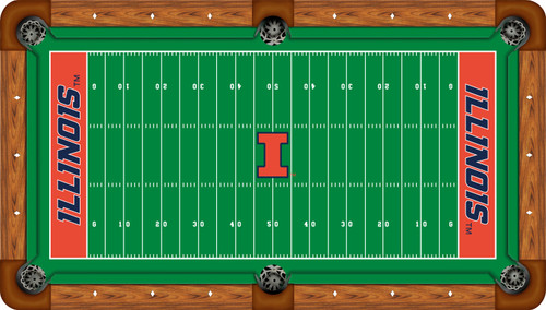 Illinois Fighting Illini Billiard Table Felt - Recreational