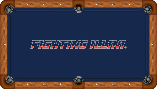 Illinois Fighting Illini Billiard Table Felt - Recreational 3