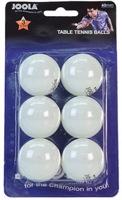 Joola Table Tennis Balls - Leisure 3-Star -  Package of 6