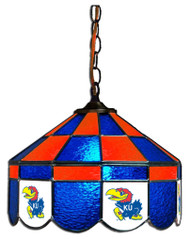 Kansas Jayhawks 14" Executive Swag Hanging Lamp