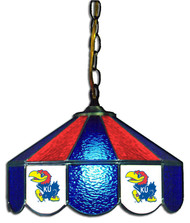 Kansas Jayhawks 14" Swag Hanging Lamp