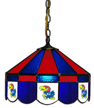 Kansas Jayhawks 16" Swag Hanging Lamp