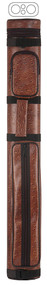 McDermott Pool Cue Case 2X2 Oval Hard Case - Brown