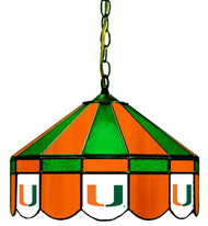 Miami Hurricanes 16" Swag Hanging Lamp