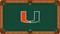 Miami Hurricanes Billiard Table Felt - Recreational 1