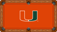 Miami Hurricanes Billiard Table Felt - Recreational 2