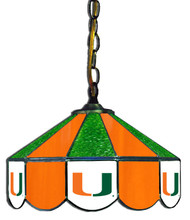 Miami Hurricanes 14" Swag Hanging Lamp