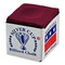 Silver Cup Chalk, Burgundy, 12-Piece Box