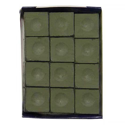 Silver Cup Chalk, Olive, 12-Piece Box