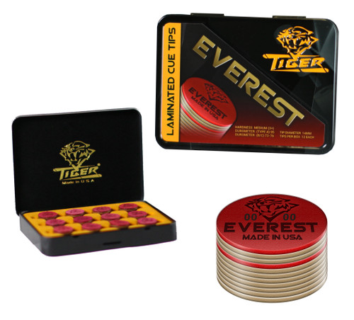 Tiger - Everest® Laminated Cue Tips Box of 12 Tips