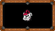 Georgia Bulldogs Billiard Table Felt - Recreational 4