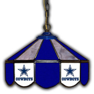 Cowboys 14" Glass Lamp