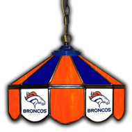 Broncos 14" Glass Lamp