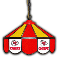 Chiefs 14" Glass Lamp