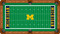 Michigan Wolverines Billiard Table Felt - Recreational 