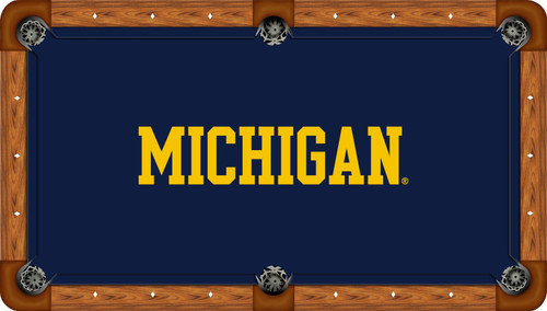 Michigan Wolverines Billiard Table Felt - Recreational 3