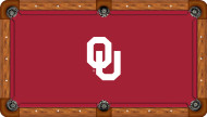 Oklahoma Sooners Billiard Table Felt - Recreational 1
