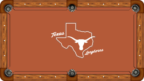 Texas Longhorns Billiard Table Felt - Recreational 1
