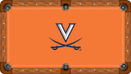 Virginia Cavaliers Billiard Table Felt - Recreational 2
