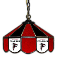 Falcons 14" Glass Lamp