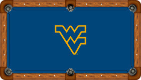 West Virginia Mountaineers Billiard Table Felt - Recreational 1