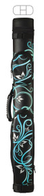 McDermott Pool Cue Case 2X2 Designer Case - Light Blue Floral