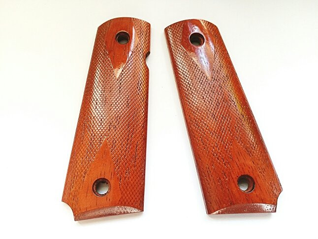 BELL Real Wood Pistol Grip Cover For 1911 GBB Airsoft Toy Yellow Rosewood 