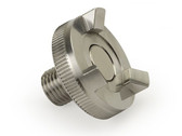 Brunson threaded 3/8"-24 Invar to 1.5" Diameter SMR (1.5INV-1)