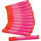 Dixon Lumbar Crayons - Pink Fluorescent - Box of 12