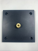 Kara Square Flange Base 4-3/4"x 4-3/4" w/ 5/8"-11 Male Thread (screws/bolts not included)