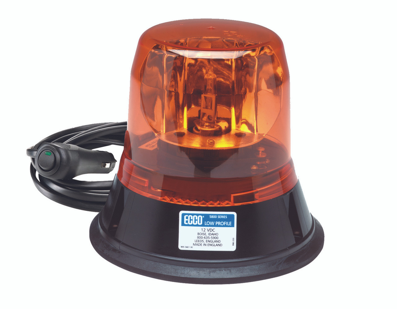 Ecco 5800 Series Rotating Amber Beacon Light w/ Magnet Mount - Kara  Company, Inc.