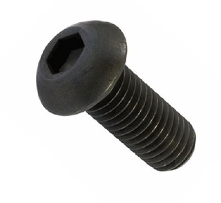 4mm High Tensile Button Head Bolt Setscrew (40 Pack) M4 x 8mm (Black 10.9 Grade H/T) Socket Allen Key Button / Dome Head Bolts Screws