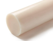 Acetal plastic rod white 30mm diameter