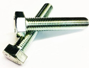 High Tensile Hex Head Bolt Fully Threaded- Zinc Plated M16 16mm Diameter thread x 110mm long (Pack of 2)