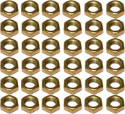 M20 Half Locking Jam Nuts Grade 4 Gold BZP DIN 936 Pack of (500)
