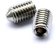 M6 x 6mm Cone Point Set / Grub Screws (DIN 914) - A2 Stainless Steel. Pack of 50