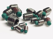 Nylon Tip Grub Screws are manufactured from 304 Stainless Steel A2, with a self colour finish M3 x 5mm, M4 x 5mm, M5 x 7mm, M6 x 7.5mm (Pack of 16) (M4 x 5mm)