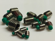 Nylon Tip Grub Screws are manufactured from 304 Stainless Steel A2, with a self colour finish M3 x 5mm, M4 x 5mm, M5 x 7mm, M6 x 7.5mm (Pack of 16) (M5 x 7mm)