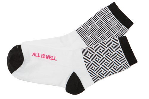 All is well inspirational socks by Posie Turner