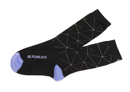 Be Fearless inspirational socks by Posie Turner