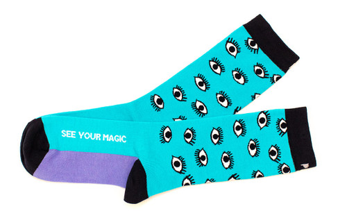 See Your Magic unique socks with words by Posie Turner