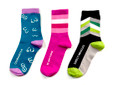 Courageous gift sock set by Posie Turner to support breast cancer awareness. Woven with luxurious Peruvian Pima Cotton. 