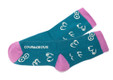 Courageous socks to support breast cancer survivors by Posie Turner. .