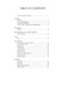Table of Contents 1