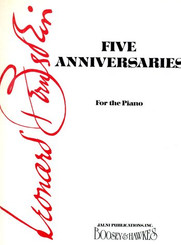 Five Anniversaries For Piano