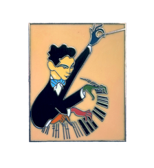 Leonard Bernstein, 1946, by Al Hirschfeld Enamel Pin