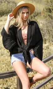 Lucy Kimono Wrap *Black* FEATURED ITEM OF THE WEEK